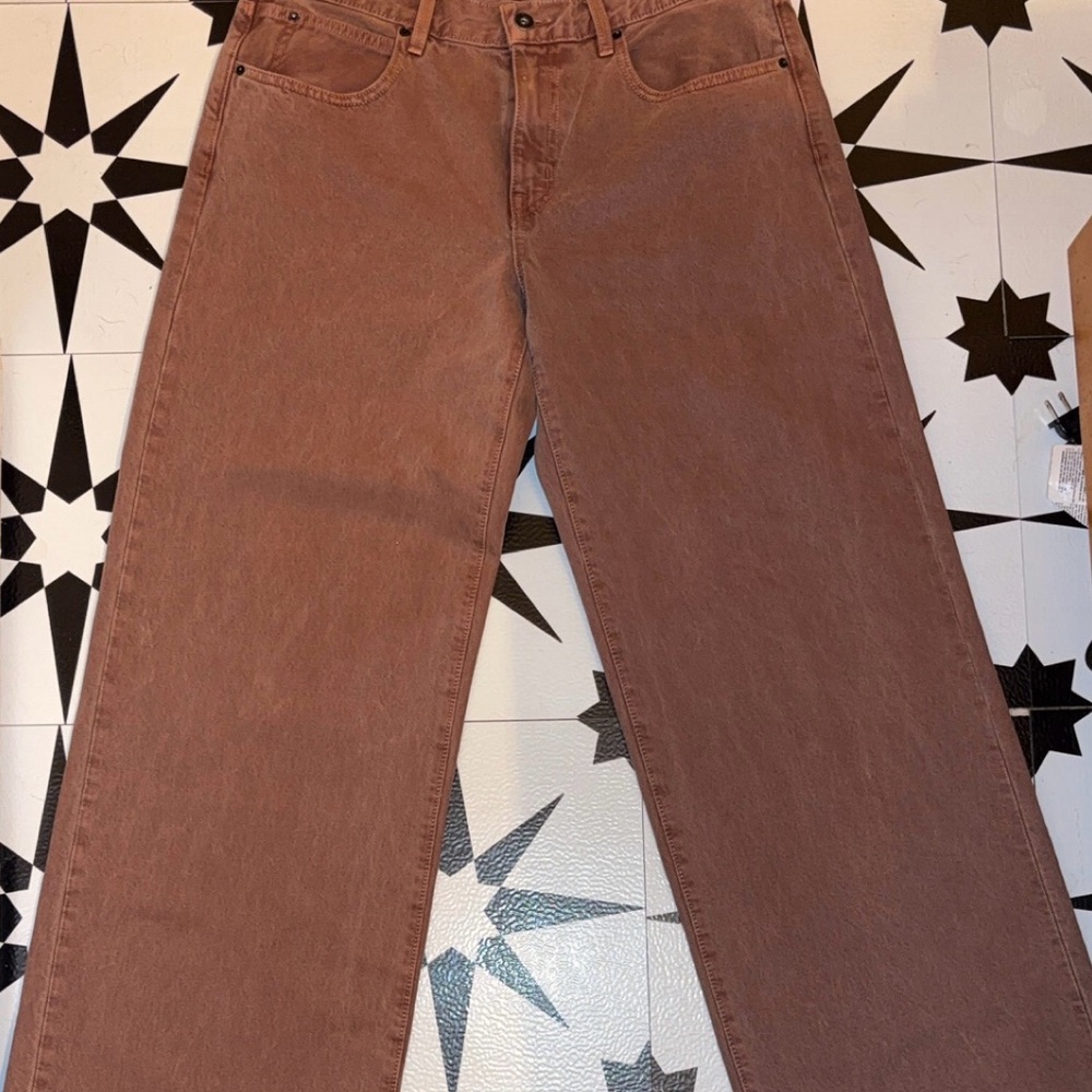 SLVRLAKE Brown Wide Leg Jeans